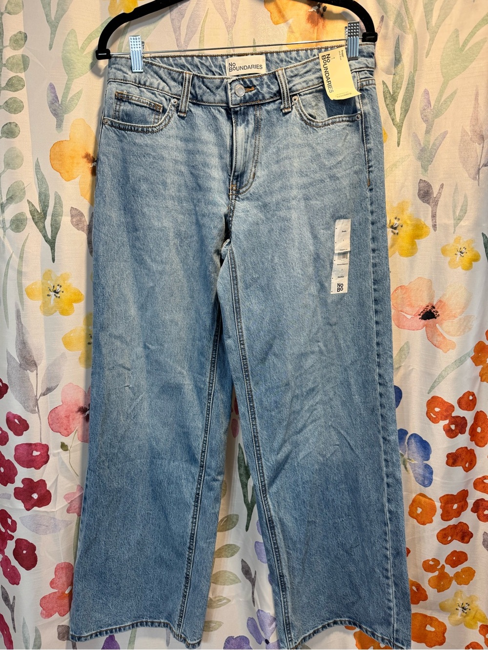 No Boundaries Light Blue Wide-Leg Flare Jeans